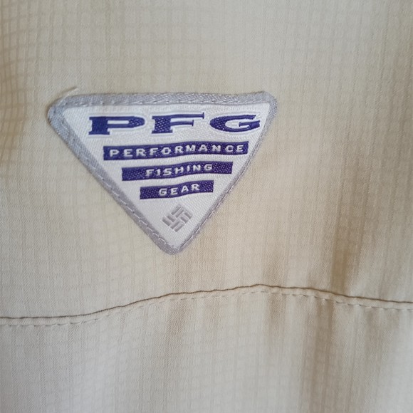 Columbia Men's Khaki Beige PFG Fishing shacket - Picture 4 of 10